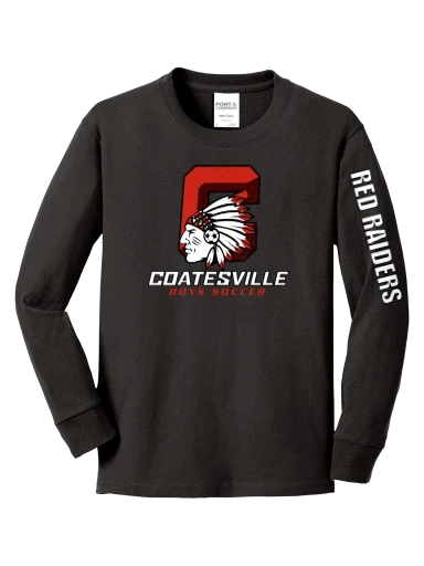 Port & Co Youth Long Sleeve Core Cotton Tee preview, front