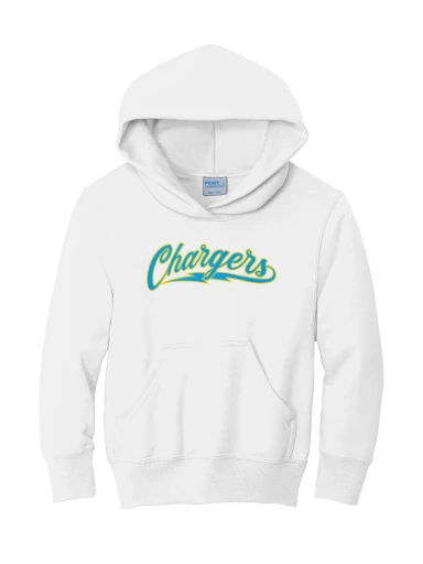 GVYF Chargers Youth Core Fleece Pullover Hooded Sweatshirt preview, front
