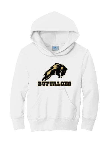 GVYF Buffaloes Youth Core Fleece Pullover Hooded Sweatshirt preview, front