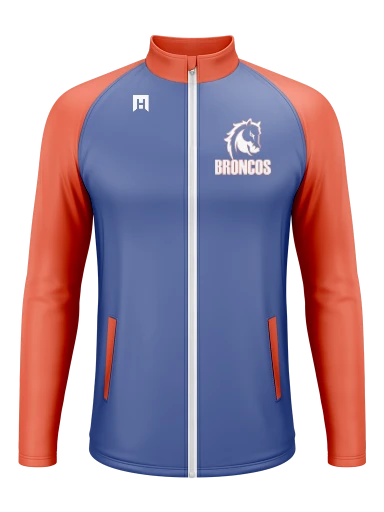 GVYF Broncos Men's Long Sleeve Full Zip preview, front