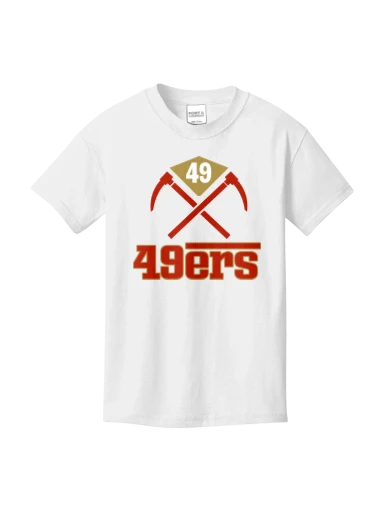 GVYF 49ers Youth Core Cotton Tee preview, front