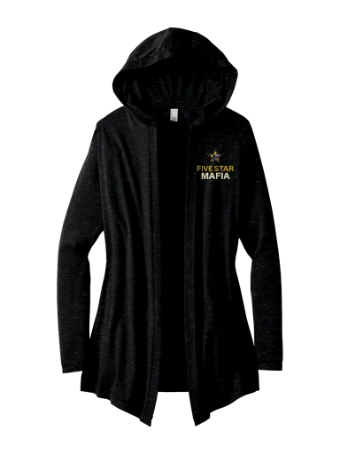District Women's Perfect Tri Hooded Cardigan preview, front