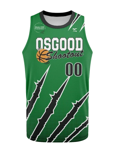 HS Basketball Jersey Green preview, front