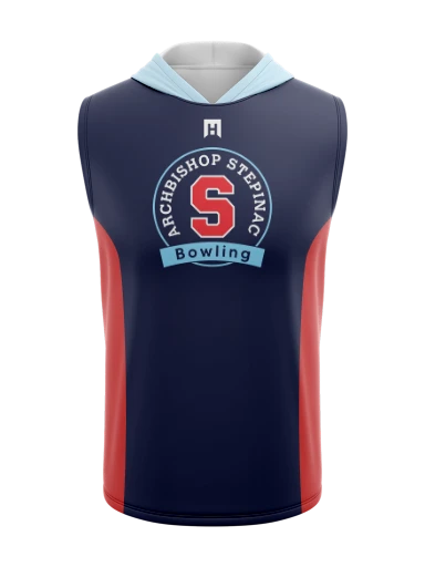 Sublimated Sleeveless Hoodie preview, front
