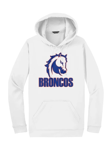 GVYF Broncos Sport-Wick Fleece Hooded Pullover preview, front