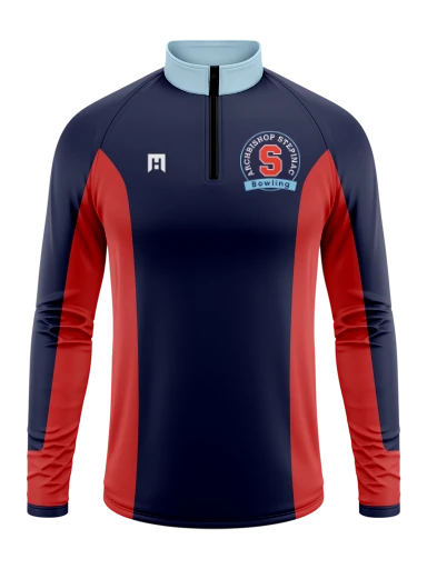 Sublimated Men's Long Sleeve 1/4 Zip preview, front