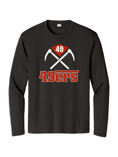 GVYF 49ers Long Sleeve PosiCharge Competitor Tee preview, front