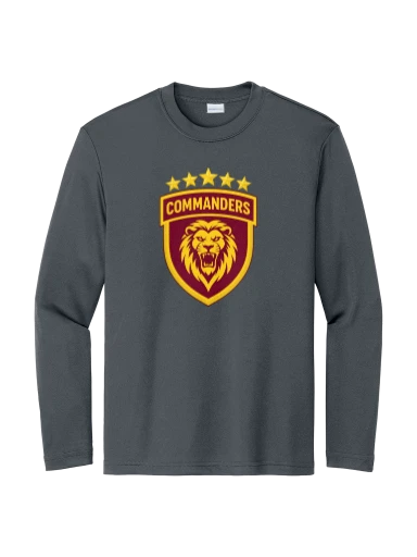 GVYF Commanders Youth Long Sleeve PosiCharge Competitor Tee preview, front
