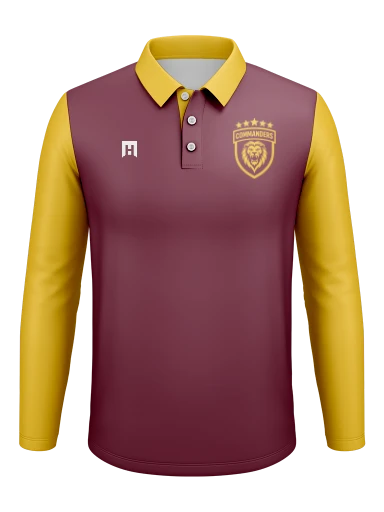 Men's Long Sleeve Polo preview, front