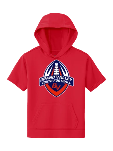 Youth Sport-Wick Fleece Short Sleeve Hooded Pullover preview, front