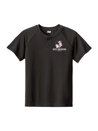 Sport-Tek Youth PosiCharge Competitor 2-Button Henley preview, front