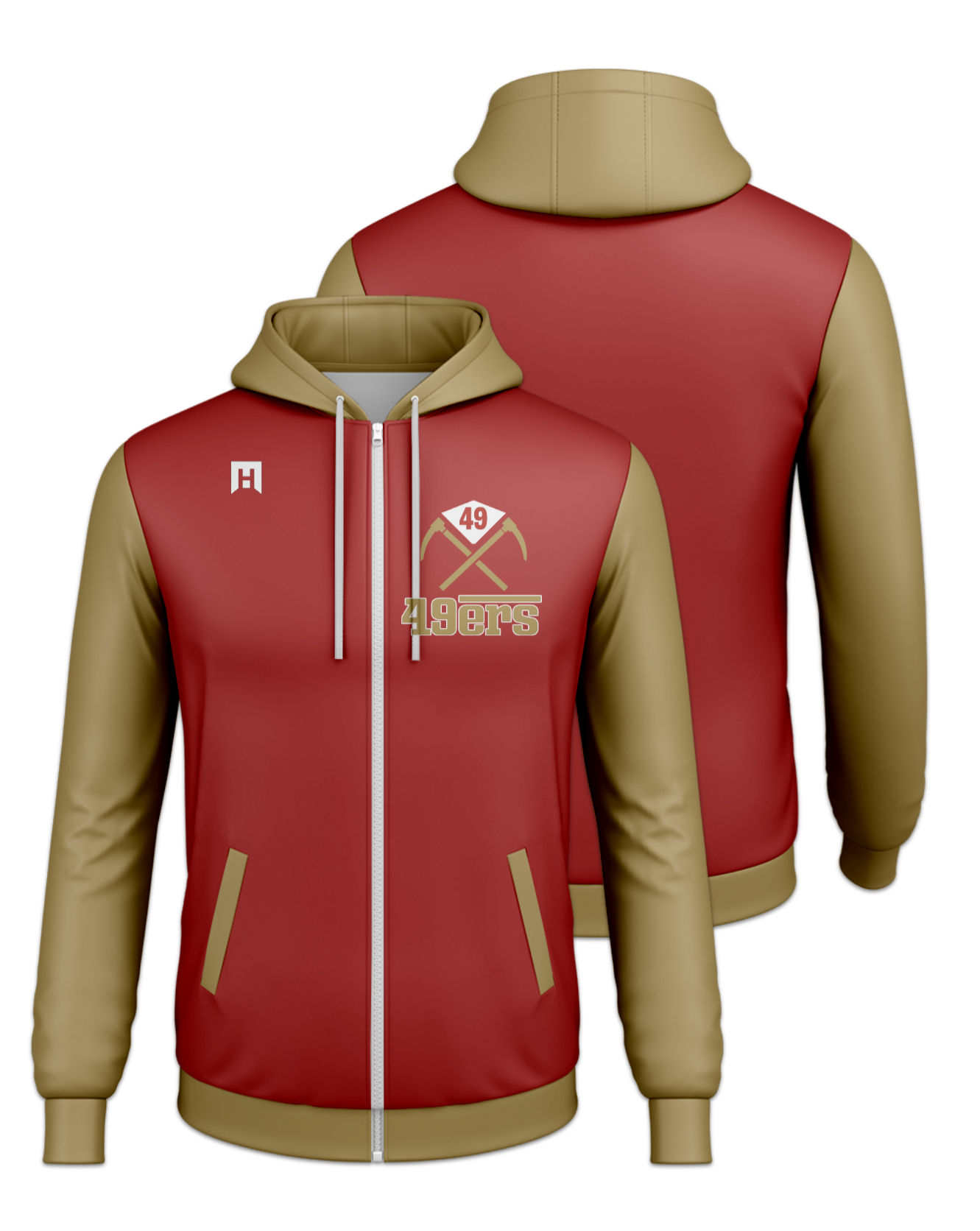 Rendered product preview, stack