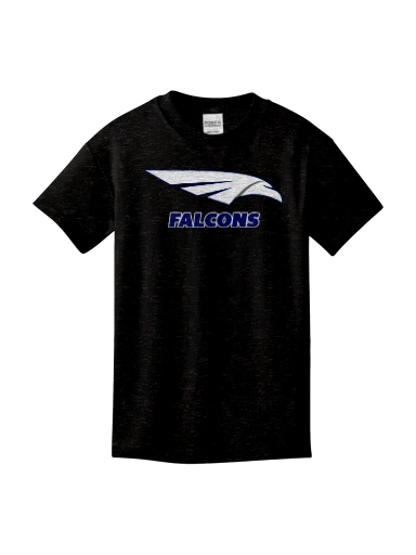 GVYF Falcons Youth Core Cotton Tee preview, front