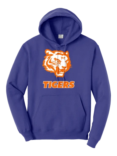 GVYF Tigers Core Fleece Pullover Hooded Sweatshirt preview, front