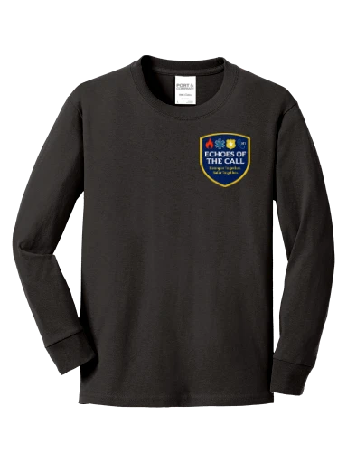 Port & Co Youth Long Sleeve Core Cotton Tee preview, front