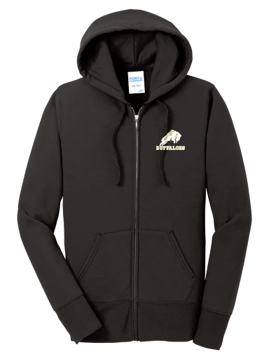 GVYF Buffaloes Women's Core Fleece Full-Zip Hooded Sweatshirt preview, front