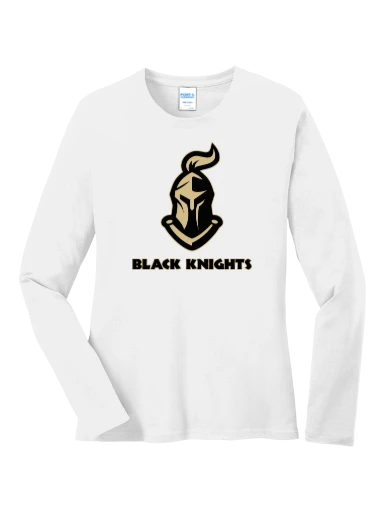 GVYF Black Knights Women's Long Sleeve Core Cotton Tee preview, front