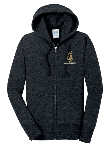 GVYF Black Knights Women's Core Fleece Full-Zip Hooded Sweatshirt preview, front