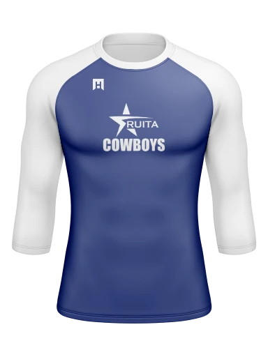 Men’s Compression Raglan Long Sleeve Rash Guard preview, front