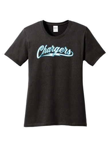 GVYF Chargers Women's Core Cotton Tee preview, front