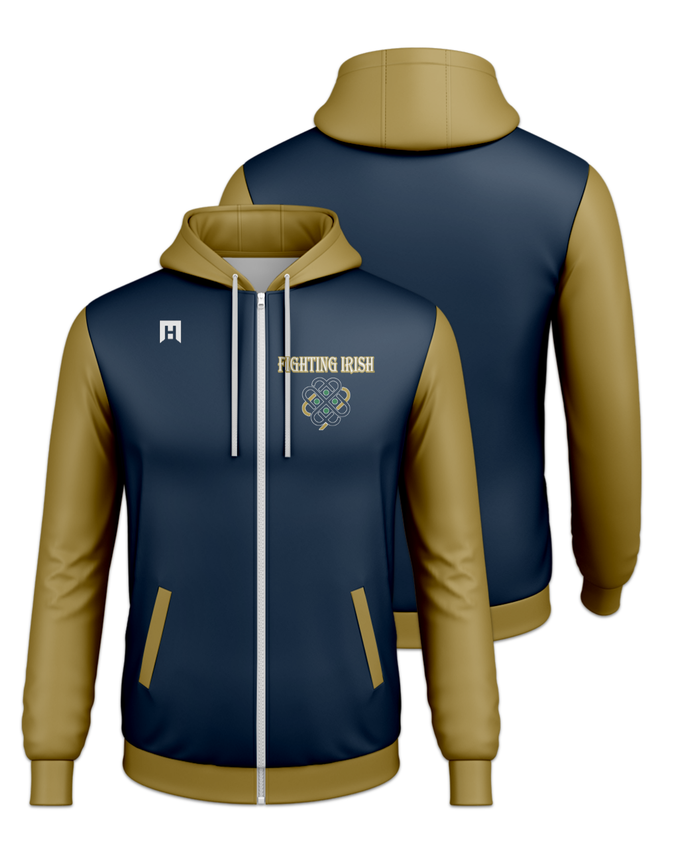 Rendered product preview, stack