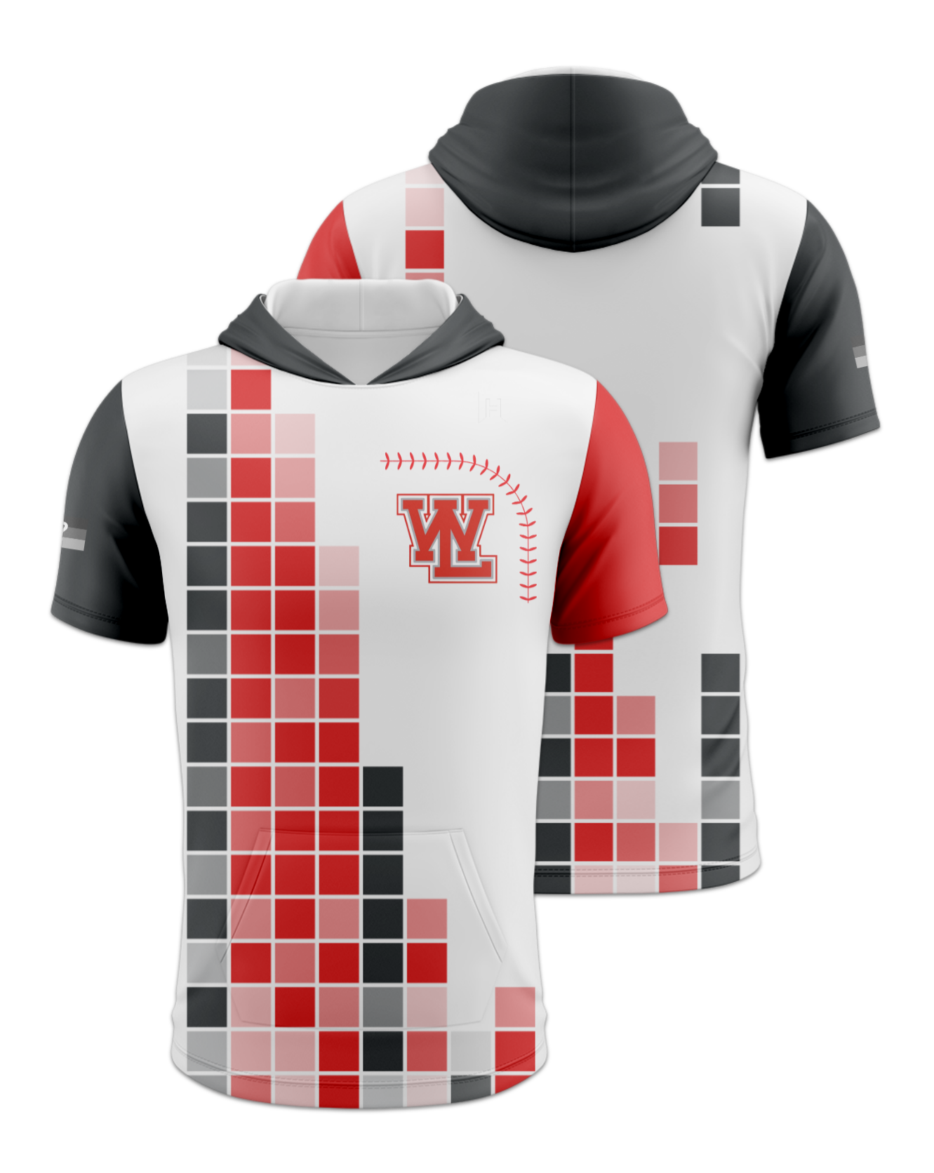 Rendered product preview, stack