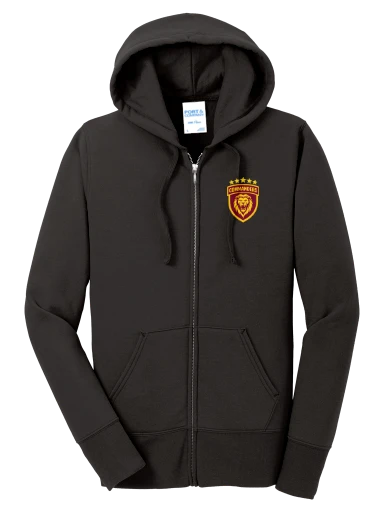GVYF Commanders Women's Core Fleece Full-Zip Hooded Sweatshirt preview, front