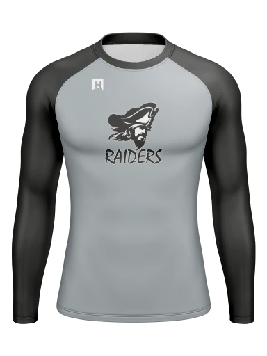 Men’s Compression Raglan Long Sleeve Rash Guard preview, front
