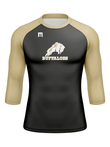 Men’s Compression Raglan Long Sleeve Rash Guard preview, front