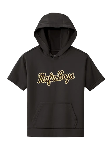 Sport-Tek Youth Sport-Wick Fleece Short Sleeve Hooded Pullover preview, front