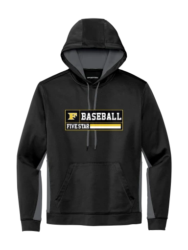 Sport-Tek Sport-Wick Fleece Colorblock Hooded Pullover preview, front