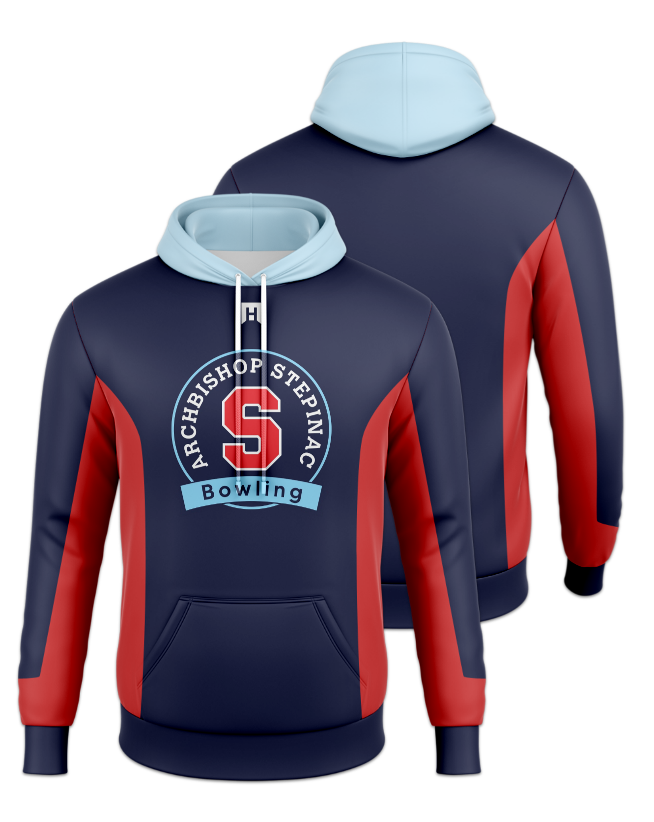 Rendered product preview, stack