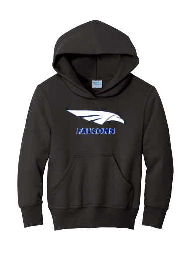 GVYF Falcons Youth Core Fleece Pullover Hooded Sweatshirt preview, front