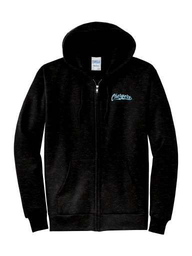 GVYF Chargers Core Fleece Full-Zip Hooded Sweatshirt preview, front