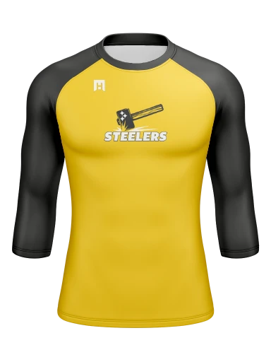 Men’s Compression Raglan Long Sleeve Rash Guard preview, front