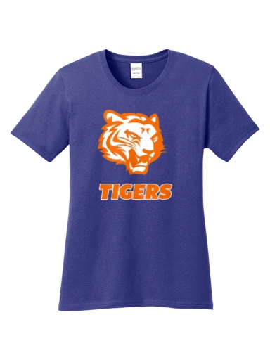 GVYF Tigers Women's Core Cotton Tee preview, front