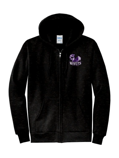 GVYF Ravens Core Fleece Full-Zip Hooded Sweatshirt preview, front