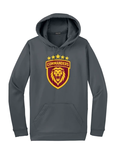 GVYF Commanders Sport-Wick Fleece Hooded Pullover preview, front