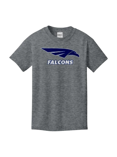 GVYF Falcons Youth Core Cotton Tee preview, front