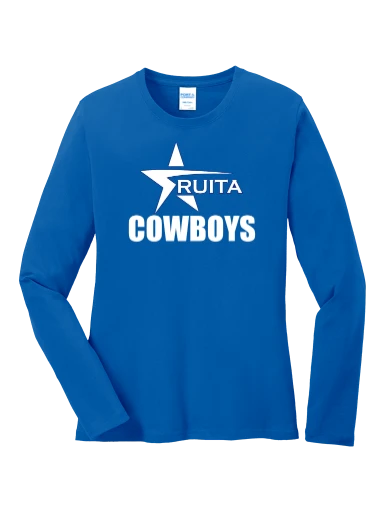 GVYF Cowboys Women's Long Sleeve Core Cotton Tee preview, front