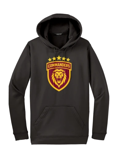 GVYF Commanders Sport-Wick Fleece Hooded Pullover preview, front