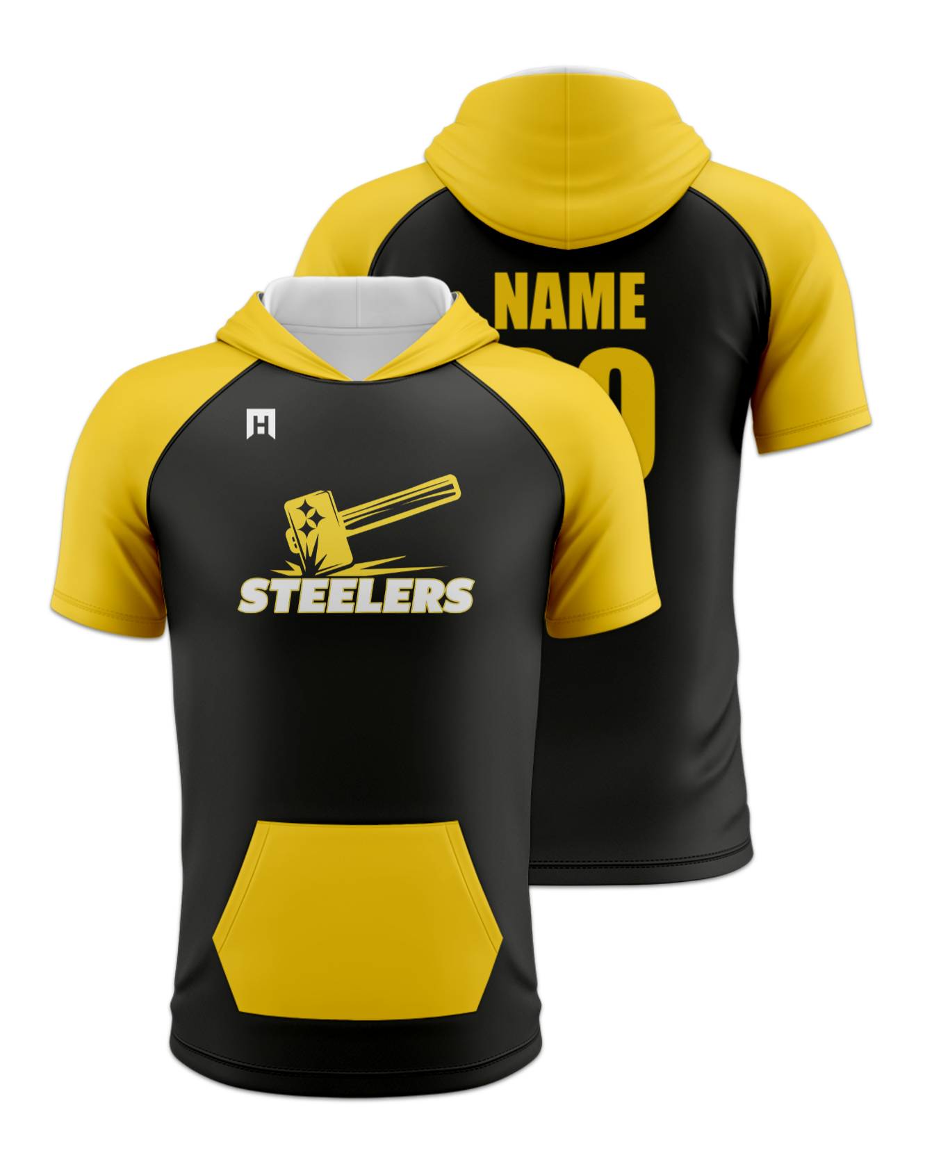 Rendered product preview, stack