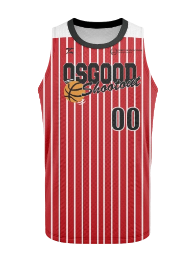 Men's Basketball Jersey Red preview, front