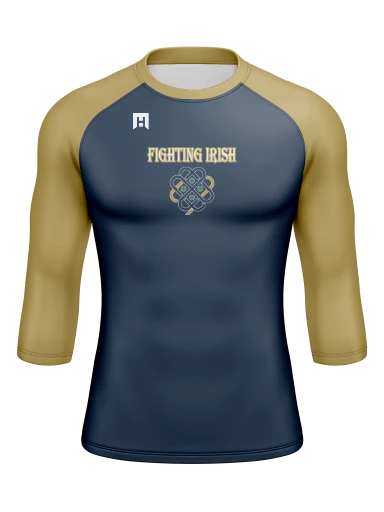 Men’s Compression Raglan Long Sleeve Rash Guard preview, front