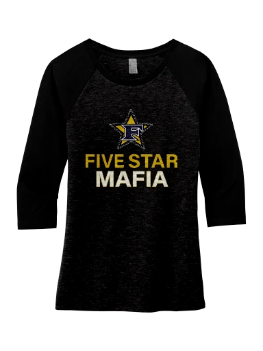 District Women's Perfect Tri 3/4-Sleeve Raglan preview, front
