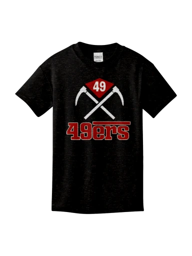 GVYF 49ers Youth Core Cotton Tee preview, front