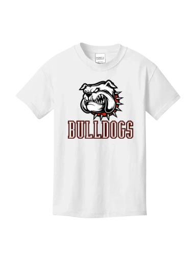 GVYF Bulldogs Youth Core Cotton Tee preview, front