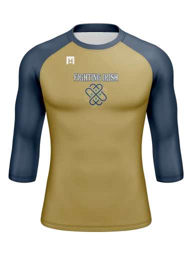 Men’s Compression Raglan Long Sleeve Rash Guard preview, front