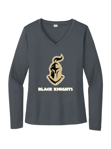 GVYF Black Knights Women's Long Sleeve PosiCharge Competitor V-Neck Tee preview, front
