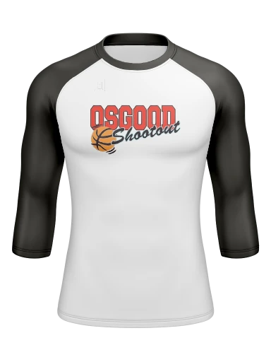 Men’s Compression Raglan Long Sleeve Rash Guard preview, front